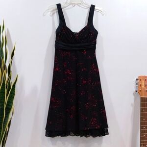 Black and Red Cocktail Dress